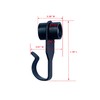Steel Metal Slide Curtain Track Hooks with Wheels for Gazebo
