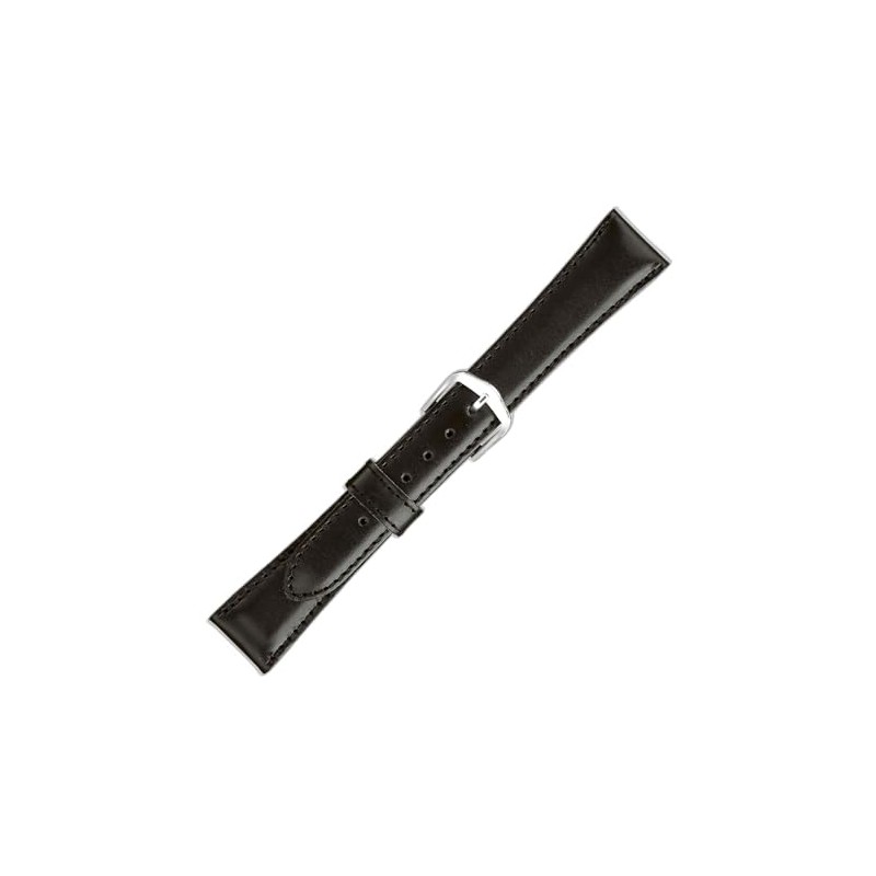 Maruman 71755 Watch Band, Cow (Calf), Made in Japan, Black,