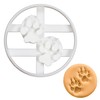 Wolf Paw Prints Cookie Cutter, 1 Piece. Bakerlogy