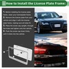 RATCHROLL License Plate Frame Stainless Steel Car License Plate Frame