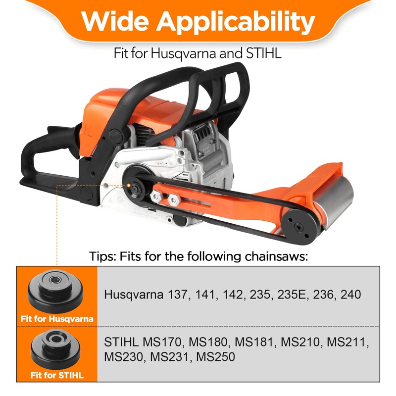 HOTYELL Log Peeler Debarker - Upgraded Chainsaw Attachment for Husqvarna