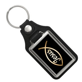 Jesus Keyring with Christian Symbol Pendant for the Keychain for Christians as a Gift for Believing People in Various Sizes, Jesus