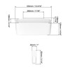 QWORK® 2Pcs bedside storage with Detachable Hooks, Bed Hanging Storage