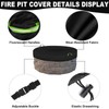 In Ground Fire Pit Cover,Large Round Built In Stone Fire