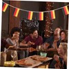 Mobestech 1Set German Flag Bunting Bright Decorative Germany Gardens Flag