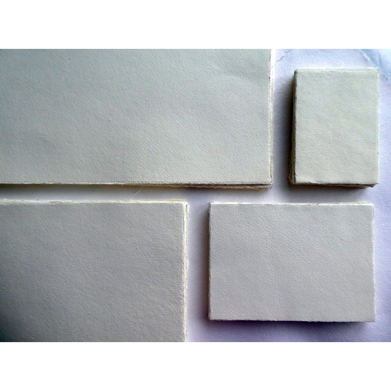 Handmade handmade paper, deckle edge, printer-friendly A6, 25 sheets/set, soft