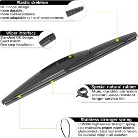 AUTOBOO 26"+20" Windshield Wipers Blades Replacement for Jeep Grand Cherokee 2022 2023 2024 2025 with 10 Inch Rear Wiper Blade -Original Factory Quality (Pack of 3)