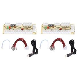 Arcade Game Controller USB Encoder Zero Delay USB to Joystick Button for PC for MAME for Raspberry Pi RetroQM070913 (Double)