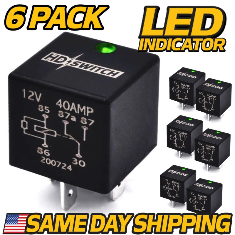HD Switch (6 Pack) Relay fits Bad Boy Mowers 086-1201-00