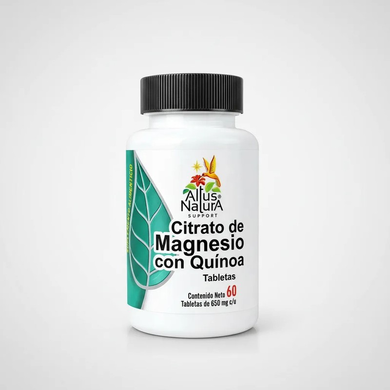 Citrato De Magnesio Suplemento Alimenticio 60 Tab. De 650 Mg