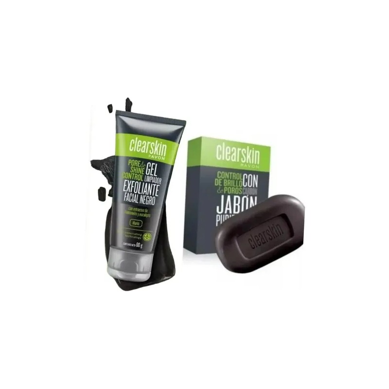 Avon - Clearskin Set De Jabon + Mascarilla Con Carbon