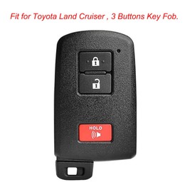 WEIBISS 2Pcs Silicone Key Fob Cover Protector Keyless Jacket Remote Holder for 2017 2018 2019 2020 2021 Toyota Tacoma Land Cruise Prius V, Red+Blue Buttons