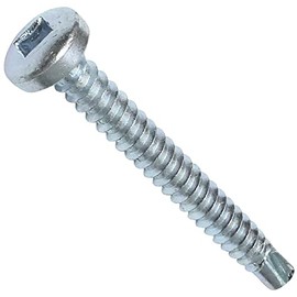 AERZETIX - C48397 - Set of 50 Self-Drilling Screws with Lens Head Diameter 4.2 x 38 mm with Inner Square - Self-Drilling Sheet Metal Screws - DIN 7504N - Galvanised Steel