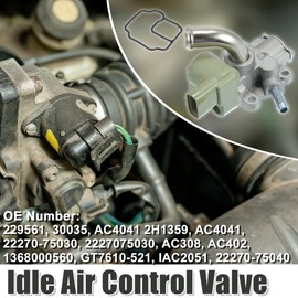 X AUTOHAUX Car Idle Air Control Valve 22270-75040 Replacement with Gasket for Toyota 4Runner Tacoma 1996-2000 for Toyota T100 1996-1998
