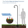 Artigarden 108 inch Outdoor Shepherd Hook with 5 Prong Base