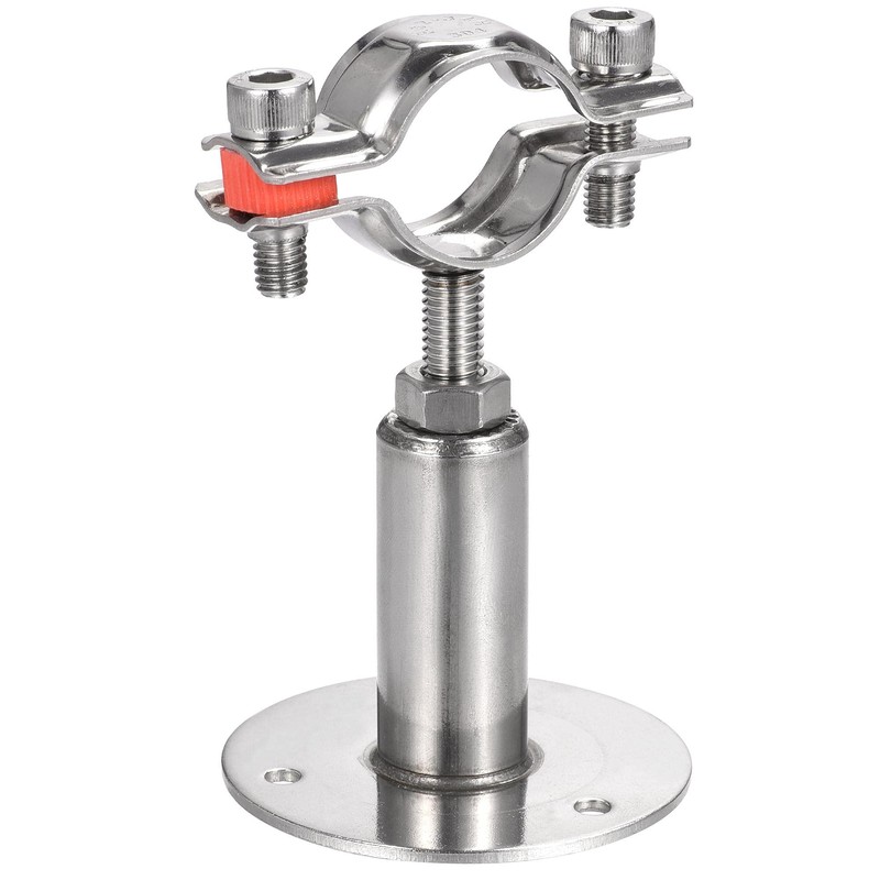 sourcing map Wall Mount Ceiling Mount Pipe Support, 304 Stainless