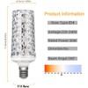 YELANGU E14 LED Bulbs,Modern Craft Crystal lamp,30W Cool White 6000K,