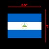 Flag of Nicaragua Sticker Decal Notebook Car Laptop 5.5"x4" (Color)