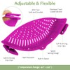 YEVIOR Clip on Strainer for Pots Pan Pasta Strainer, Silicone