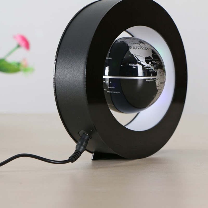 3.5in Magnetic Levitation Floating Globe Magnetic World Map with LED