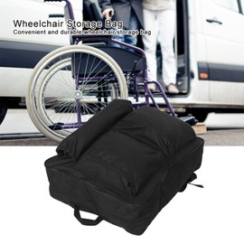 ciciglow Wheelchair Storage Bag, 40 x 14 x 48 cm Hanging Bag with Large Capacity, Various Pockets and Number of Pockets, for Most Hikers, Scooters, Wheelchairs
