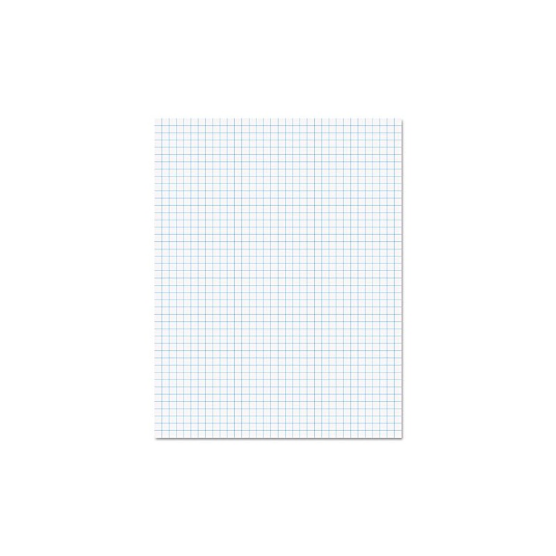 Ampad 8 1/2 x 11 Inches White Quad Pad, 4