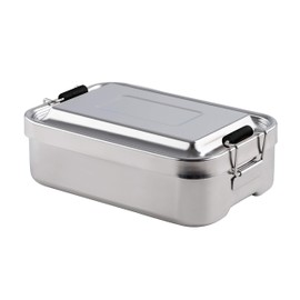 Kelomat Riess, 1996-248 Lunch Box, Miscellaneous, Length 23 cm, Width 15 cm, Height 7.5 cm, Weight 0.5 kg, Stainless Steel, Special Article, Rustproof, Silver