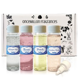 Generic Love Potion Concentrated 2.0 fl oz Fragrances Pack, Rose, Powdery Musk, Whisper Soft & Peach, Compatible with Sirena, Rainbow, Hyla, Diffusers, and Water Vacuums, Not Made by Rainbow