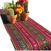 Del Mex Mexican camino de mesa tejida bufanda estilo Rebozo