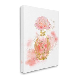 Stupell Industries You Got This Phrase Glam Fashion Pink Rose Cosmetic, Designed by Ziwei Li Canvas Wall Art, 36 x 48, White