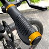 Black Bike Grips, Anti-Slip Rubber Soft Grips, Left and Right