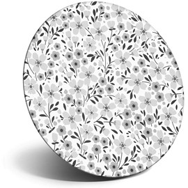 Destination Vinyl ltd Magnet for Refrigerator, Fridge BW - & Small Flowers Garden Cute for Office, Cabinet and Whiteboard, Magnetic Stickers, 42161