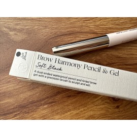 Rare Beauty Brow Harmony Soft Black Dual-Ended Waterproof Pencil Tinted Gel BNIB