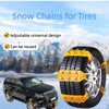 6 Pack Universal Tire Chains,Emergency Portable Snow Chains Suitable for
