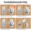 BEILUBANG Door Latch 2 Pcs Barn Door Latch With Screws