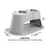 WeatherTech Double High Pet Feeding System - Elevated Dog/Cat Bowls
