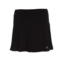 SOFIBELLA 15 in UV Staples Womens Tennis Skirt - Black/M