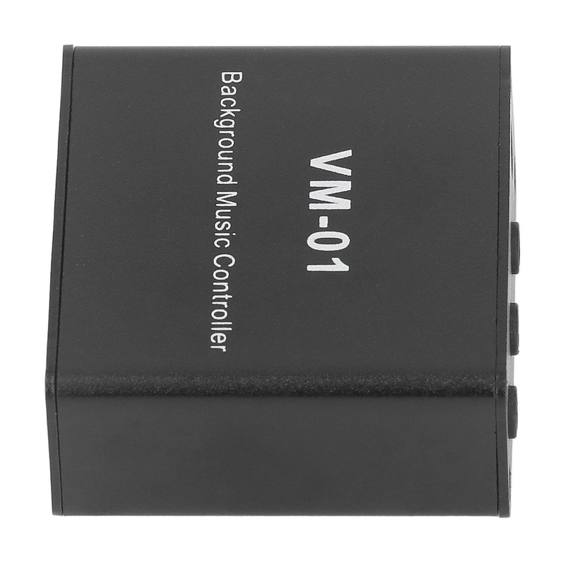Background Music Controller Black Excellent Compatibility Miniature Size Music Switcher