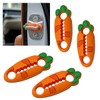 Car Door Latch Lock Covers, Cute Carrot Shape Silicone Shock