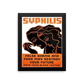 Vintage poster - Syphilis 1202 - Premium Luster Photo Paper Framed Poster (8x10)