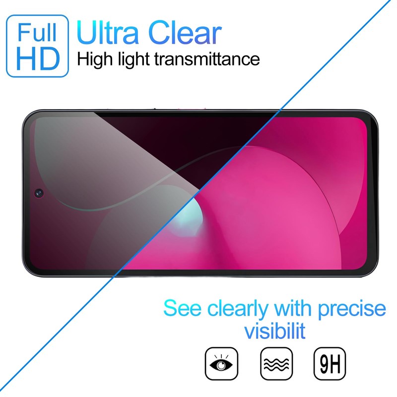 Lolyoo 2 Pack Privacy Screen Protector for T-mobile Revvl 8