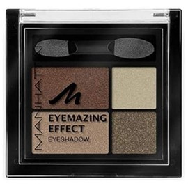 Manhattan Eyemazing Effect Eyeshadow - Makeup Palette of Four Shimmering Eyeshadow Colours for Smokey Eyes - Brownie Break 95R
