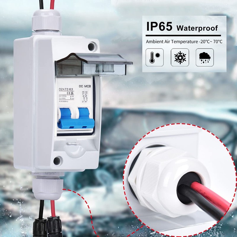 Mini Circuit Breaker with Junction Box IP65 Waterproof 4000A Icu