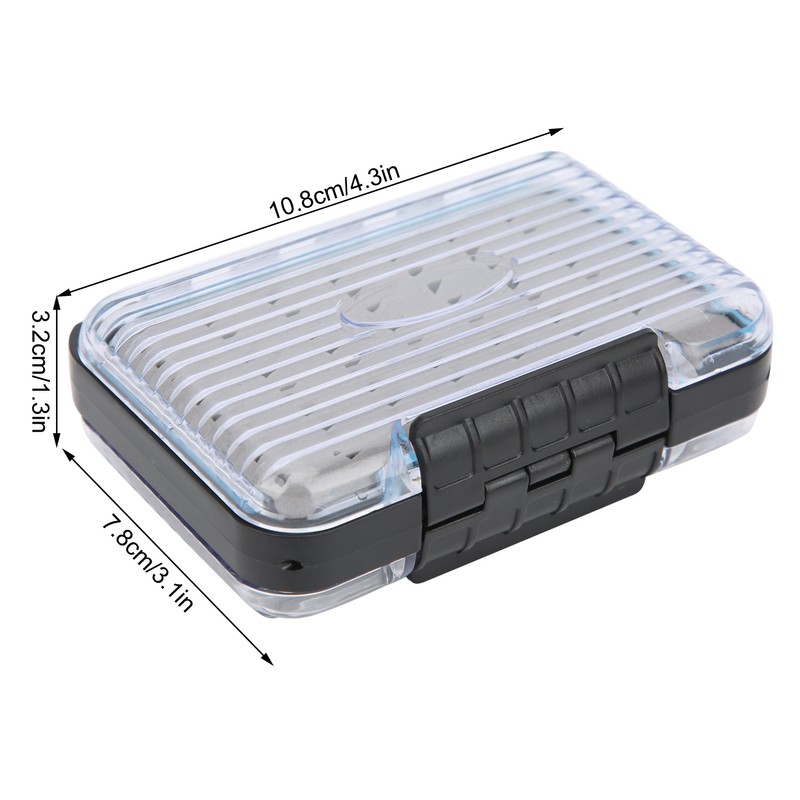 Fly Fishing Box PP Double Side Waterproof Flies Organized Storage
