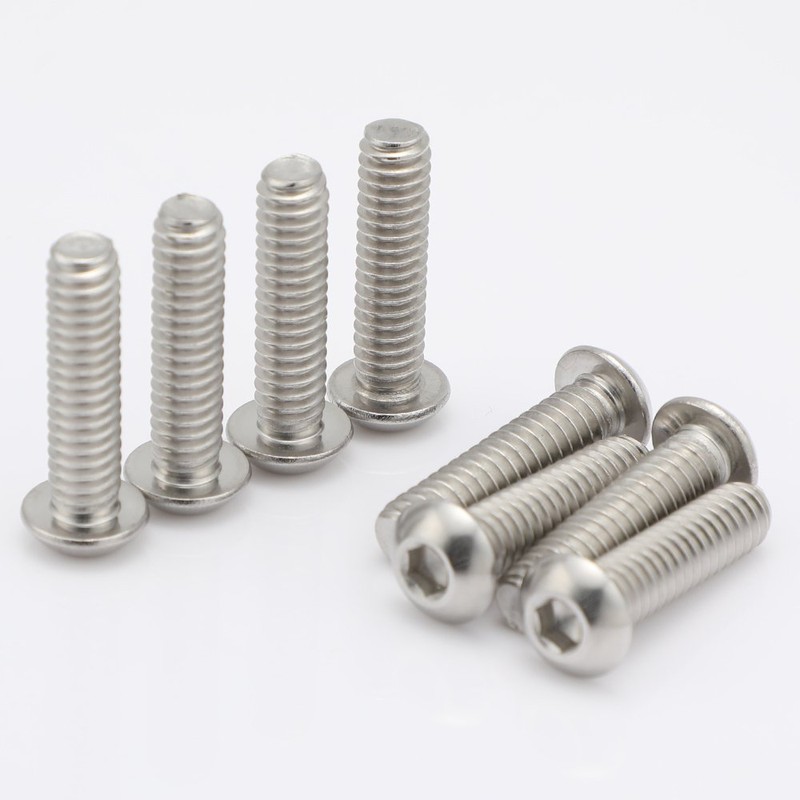 MewuDecor 1/4-20 x 3/4" Button Head Socket Cap Screws, Stainless