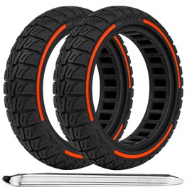 TOUBEUU Solid Tires 8.5x2 Inches for Electric Scooter, 50/75-6.1 Off-Road Replacement Wheels, Rubber Tyre 8-1/2'' for Gotrax GXL V2/XR/APEX & Xiaomi M365/M365 Pro/Pro 2/1S and All 8.5'' Scooter (2PCS)