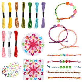 RMIVEGLIA Make Your Own Bracelets Set for Kids - Colorful Loom Bands Set with Instructions, Creative Bracelet Making Kit as Gift for Girls, Ideal for Bracelets DIY Kids