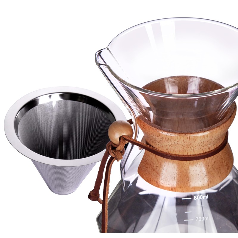 AGOGO Pour Over Coffeemaker Set Classic Series with Filter 8