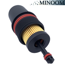 MINOOM FT4Z-6A832-C Oil Filter Cap Cover Replacement for Ford F150 2015-2020 2.7L V6,for Ford Fusion 2017-2020 Part No.#FT4Z6A832C