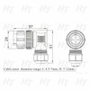 HangTon SD20 2 Pin Right Angle Male Plug Socket Waterproof